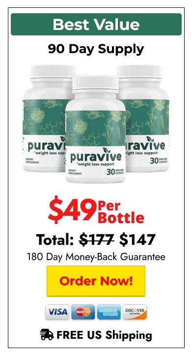 Puravive - bottles - 3 -( Ninety Days Supply) 